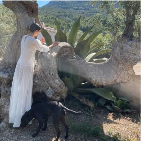 NWOT Matin Studio Green Bohemian Maxi Dress - Picture 5 of 10